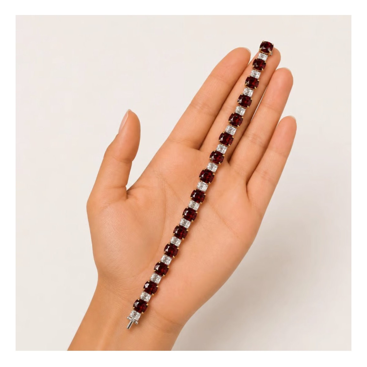 GIA Burma Spinel & Diamond Bracelet