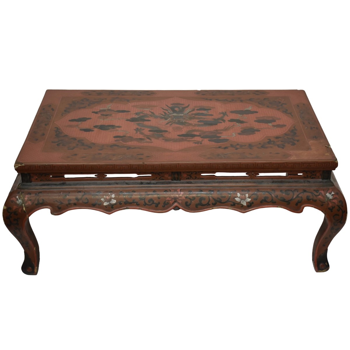 Chinese Red Lacquered Table