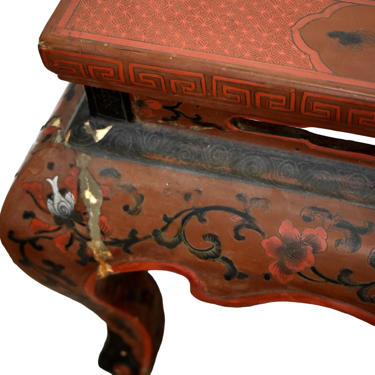 Chinese Red Lacquered Table