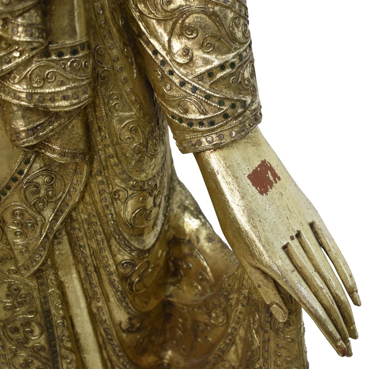 Large Burmese Gilt Buddah