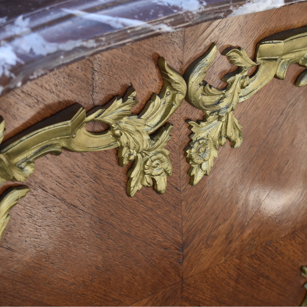 Antique French Marble Top Commode