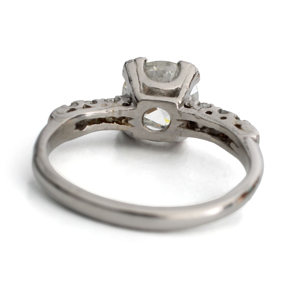Deco Diamond and Plat Ring