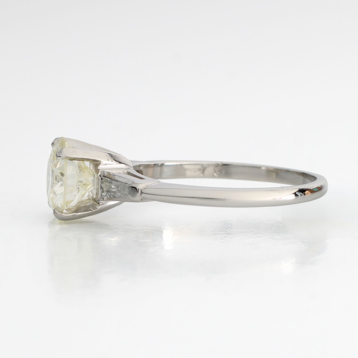 Diamond and Platinum Ring