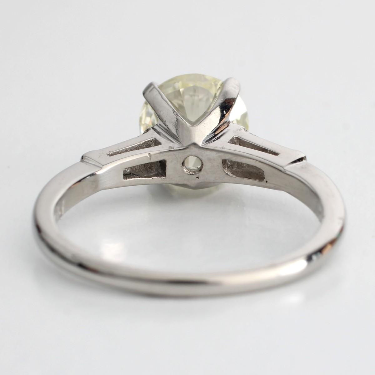Diamond and Platinum Ring