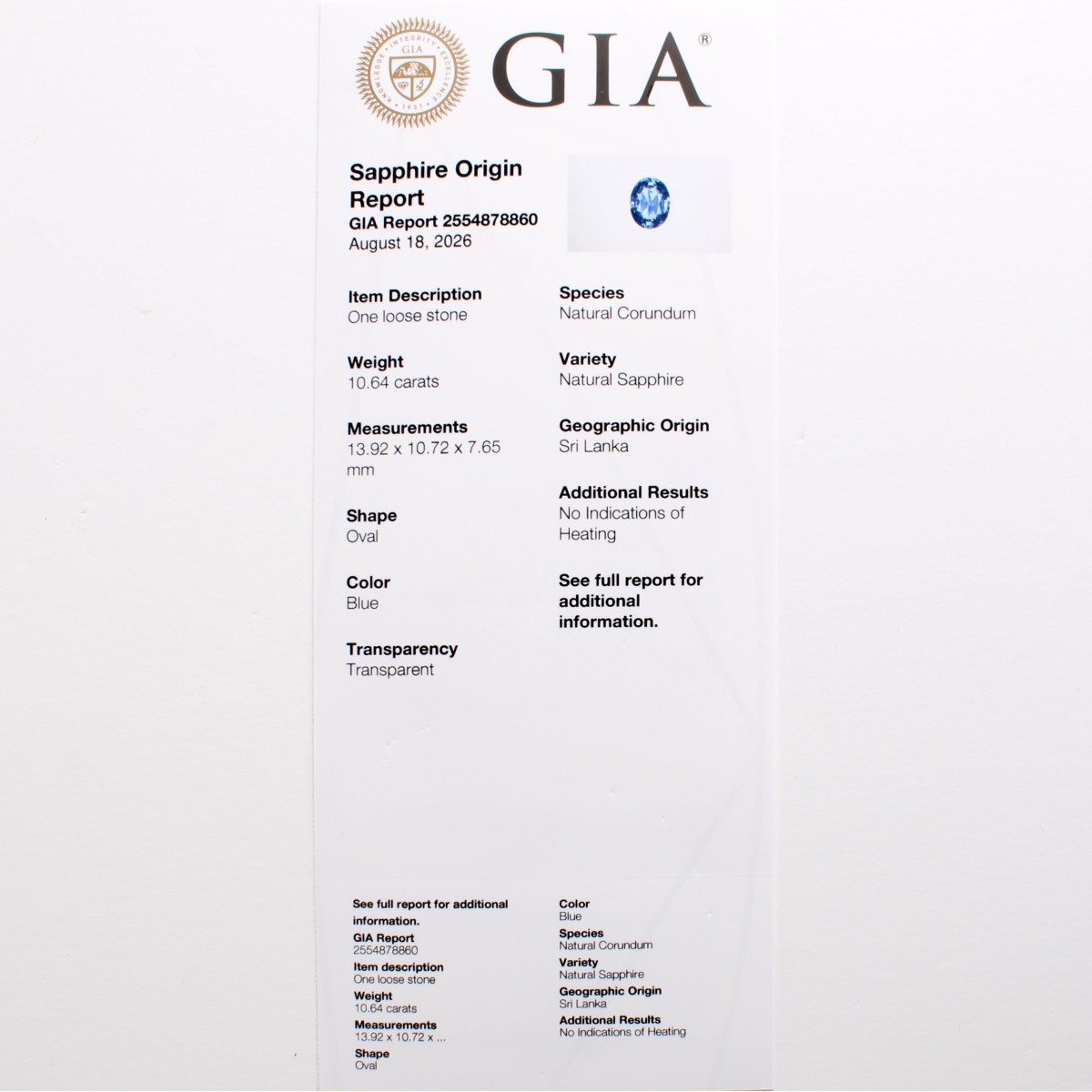 GIA Sapphire Diamond and Plat Ring