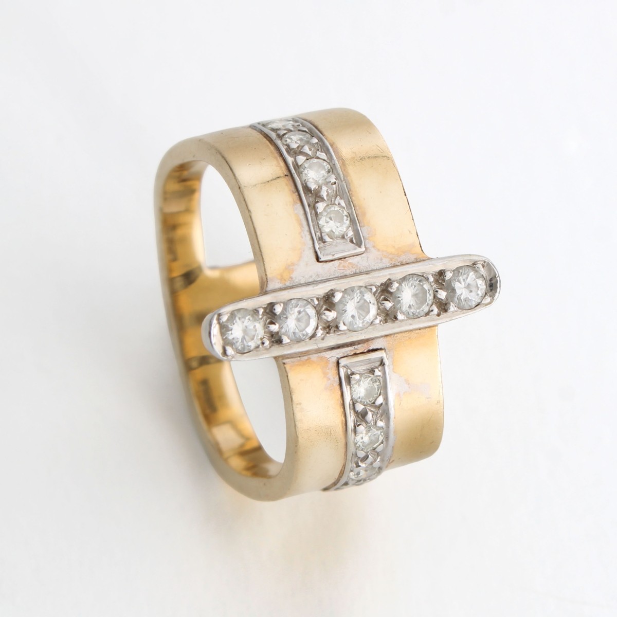 Hammerman Diamond and 14K Ring