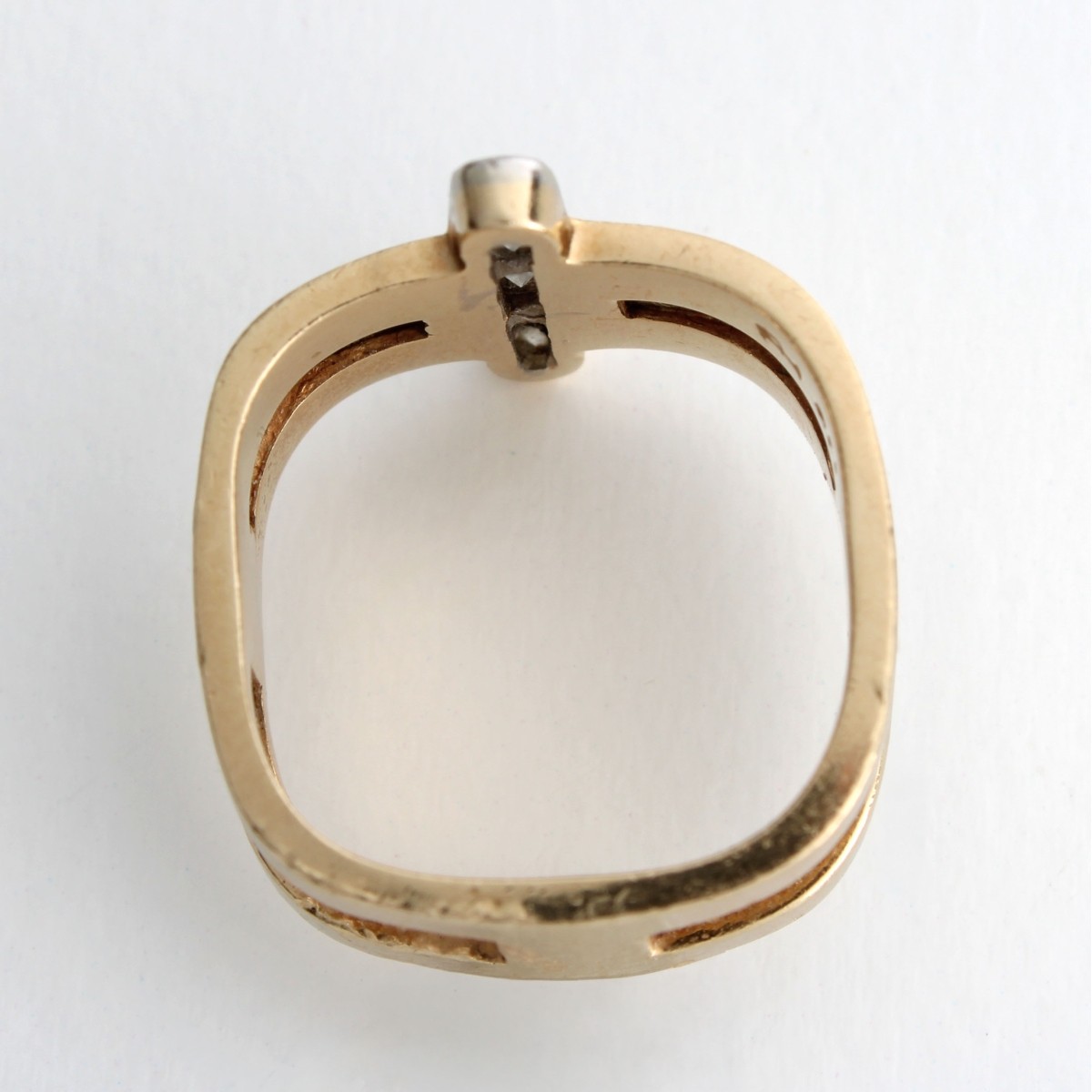 Hammerman Diamond and 14K Ring