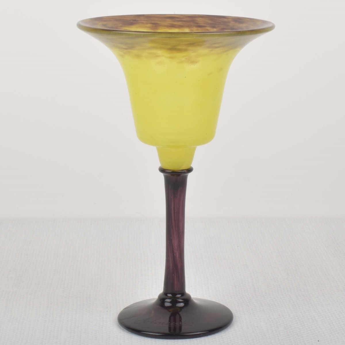 Charles Schneider French Glass Coupe