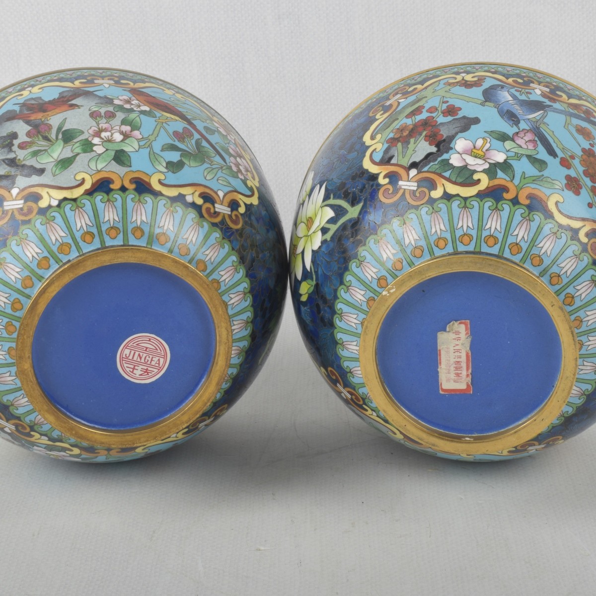 Vintage Chinese Cloisonne Vases