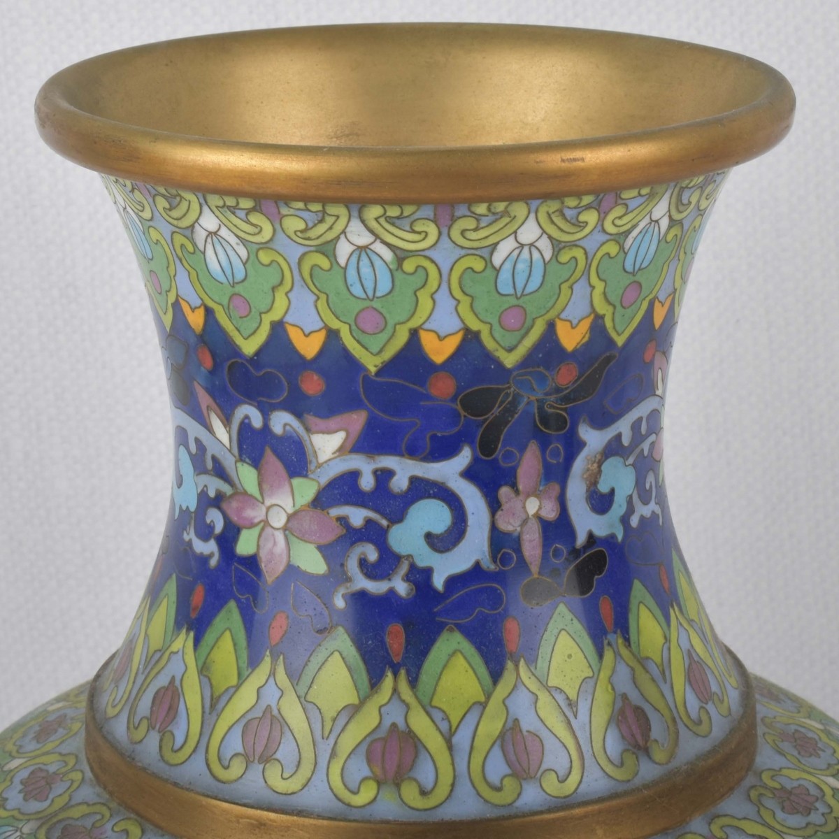 Large Vintage Chinese Cloisonne Vases