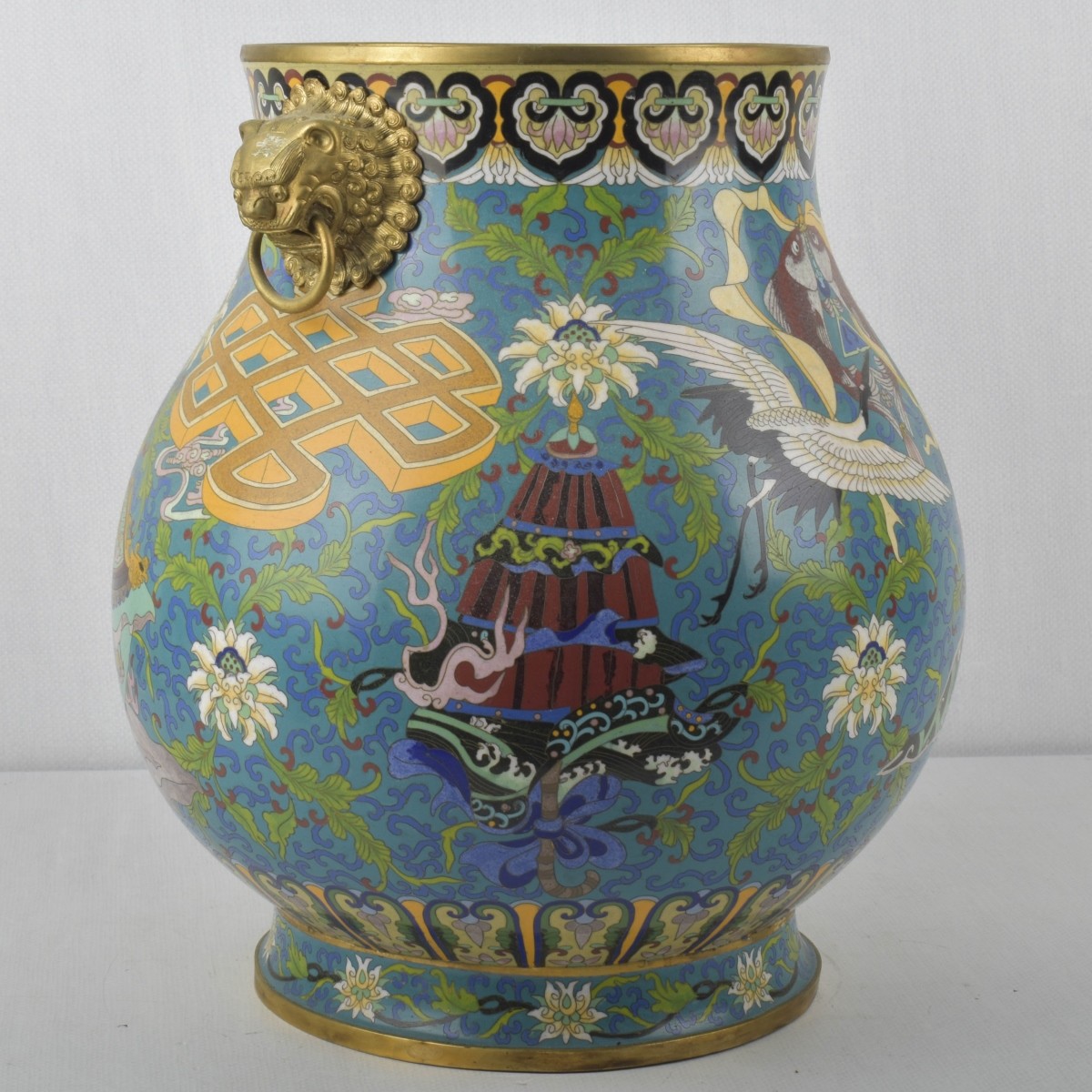Large Chinese Cloisonne Vase