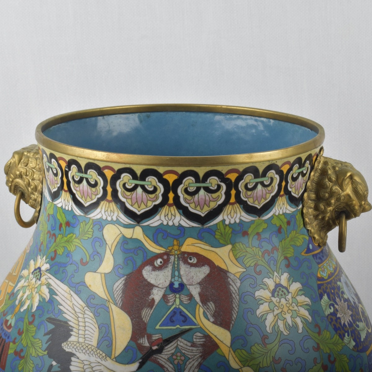 Large Chinese Cloisonne Vase