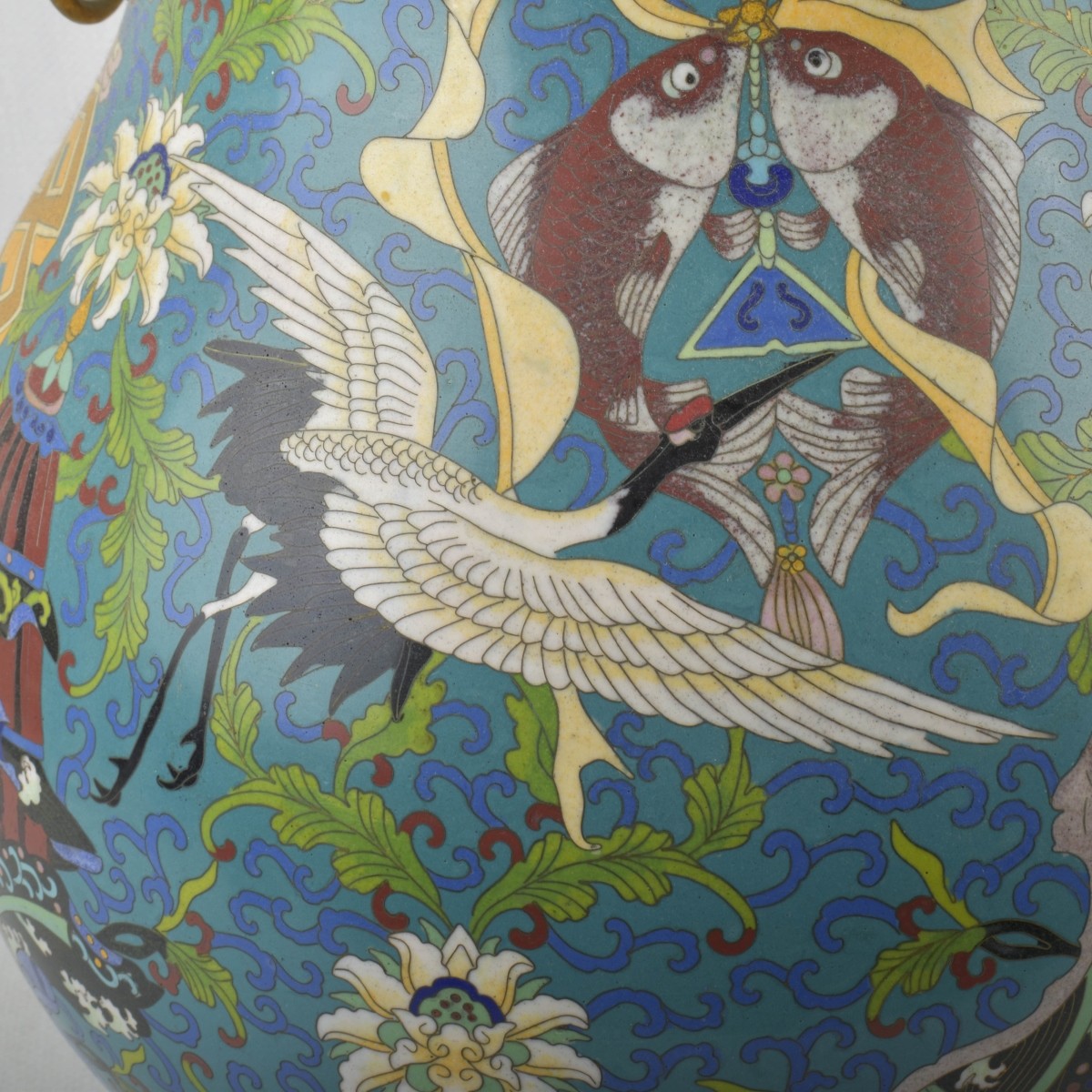 Large Chinese Cloisonne Vase