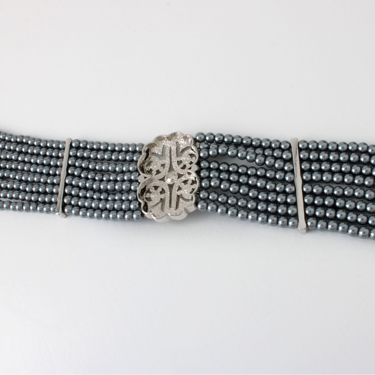 Pearl and CZ Choker Necklace