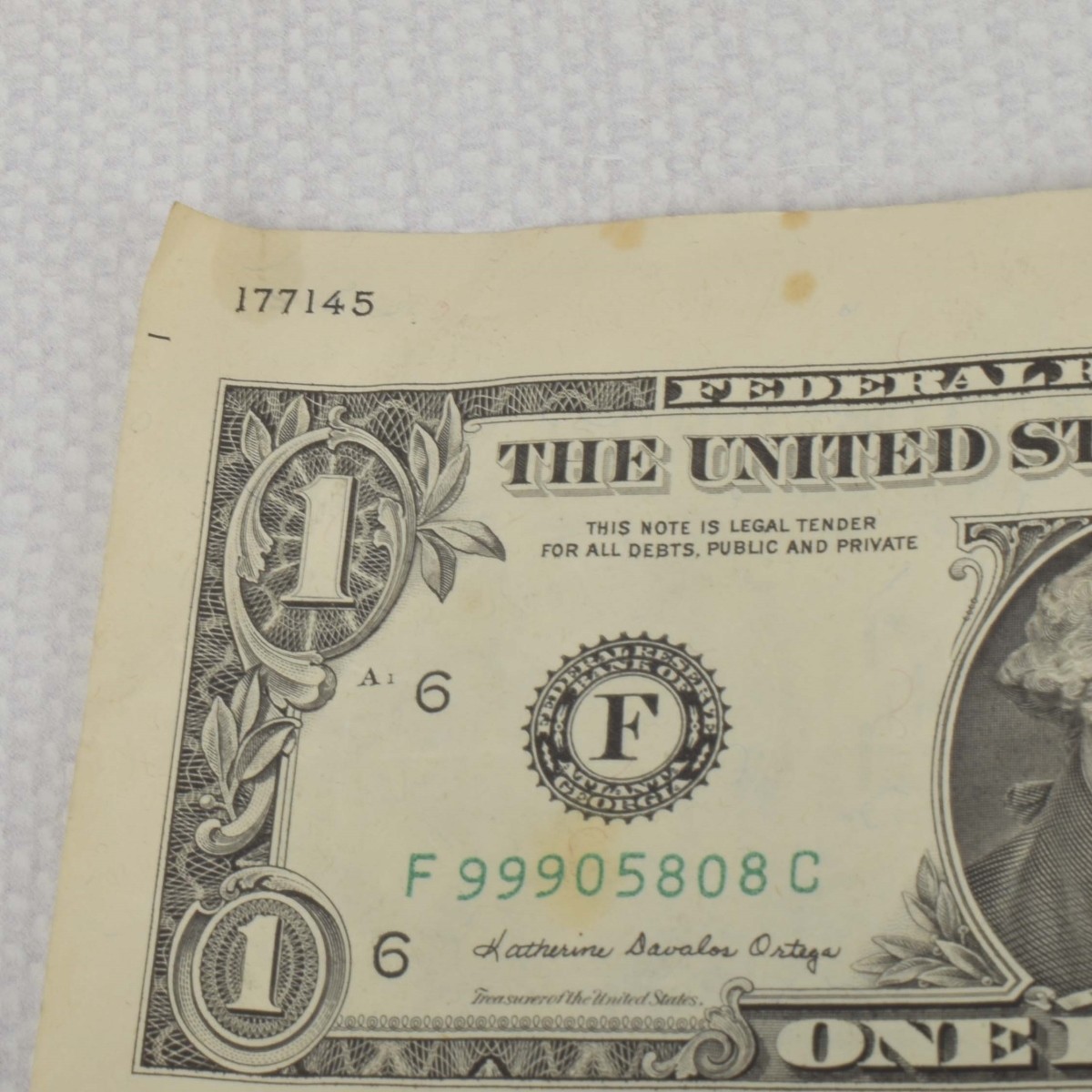 Sheet of Uncut US One Dollars
