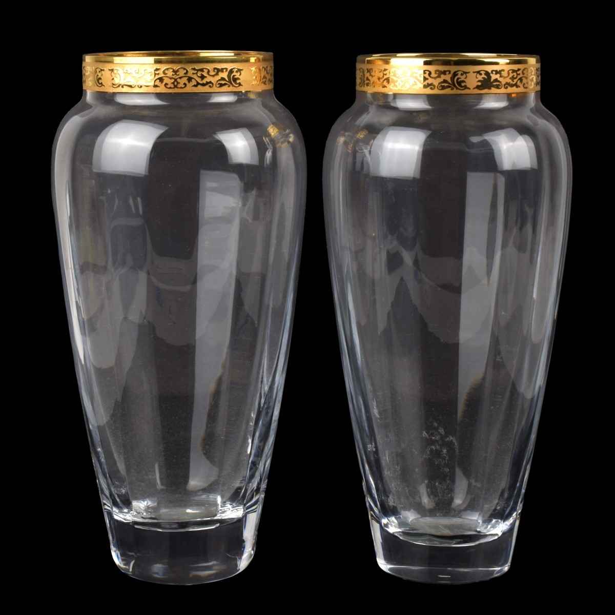 Lenox "Autumn Gold" Crystal Vases
