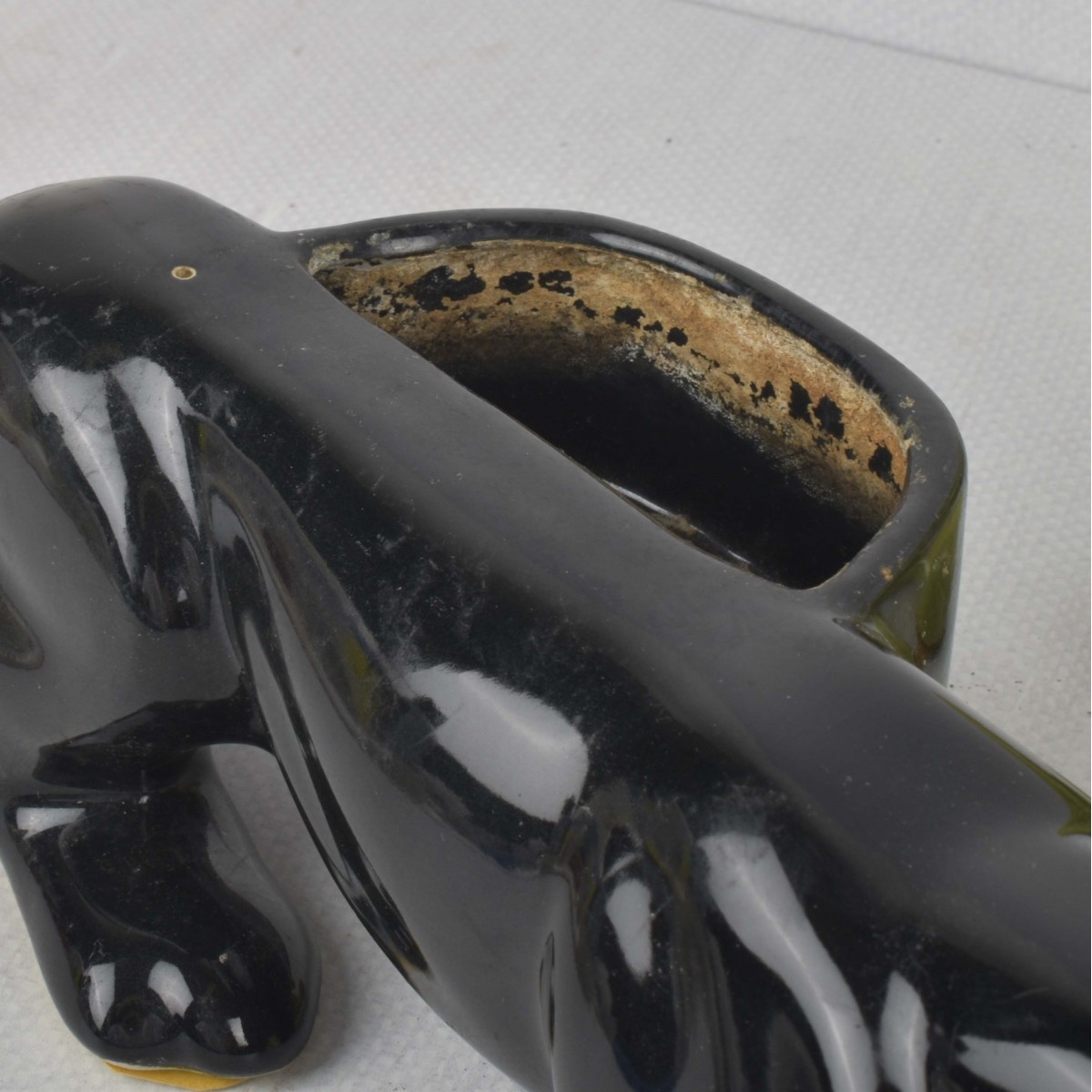 Mid-century Porcelain Panther Sculptures