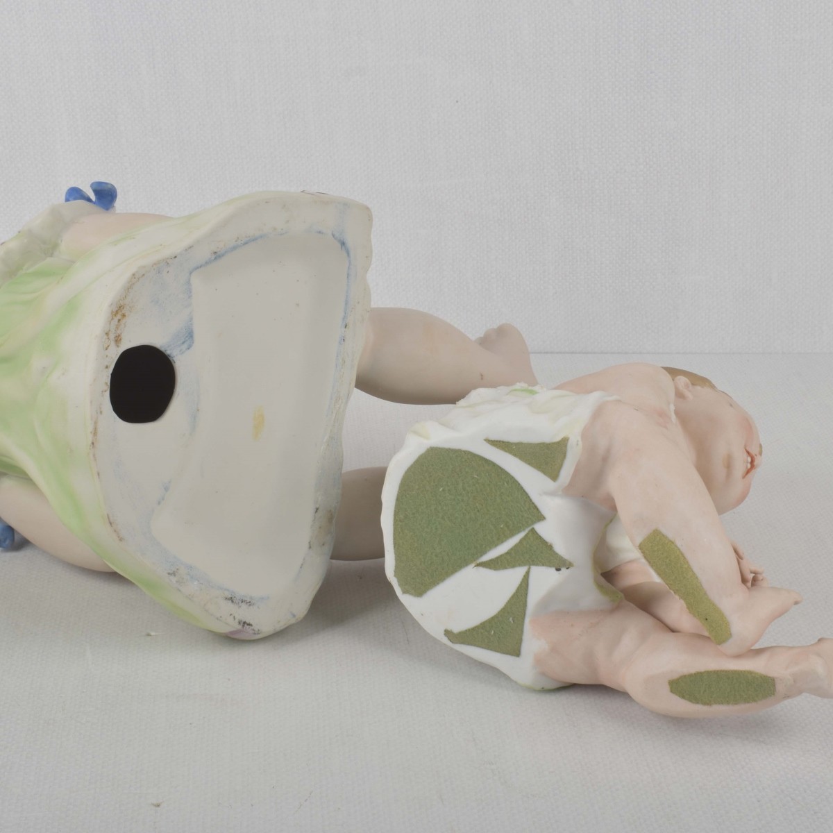 Porcelain Bisque Piano Babies