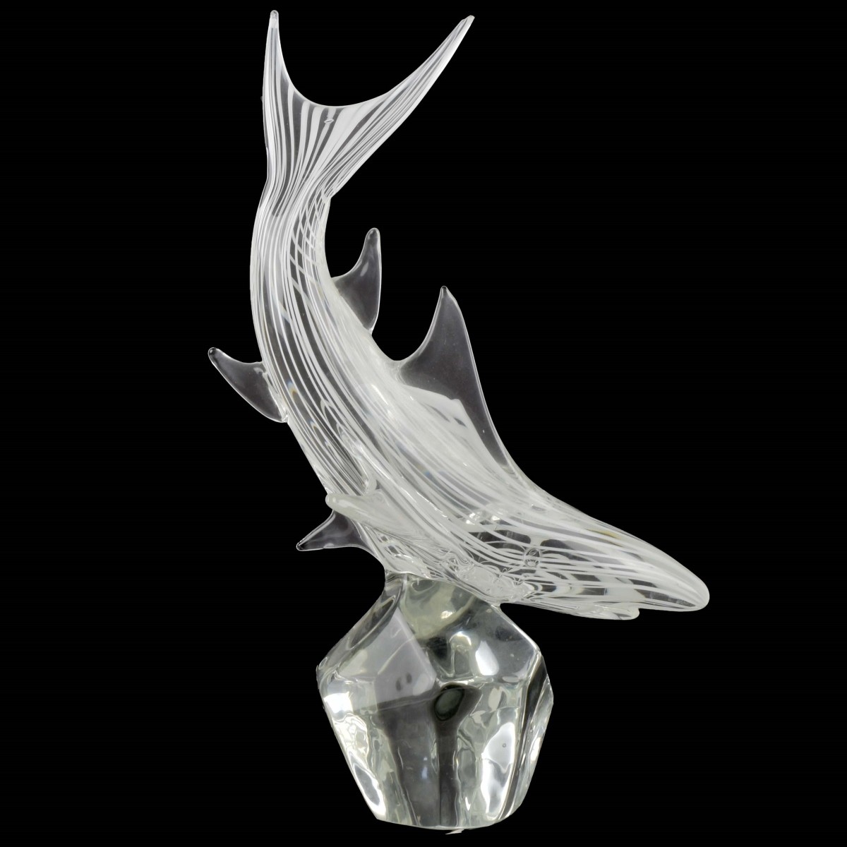 Murano Italian Shark Sculpture
