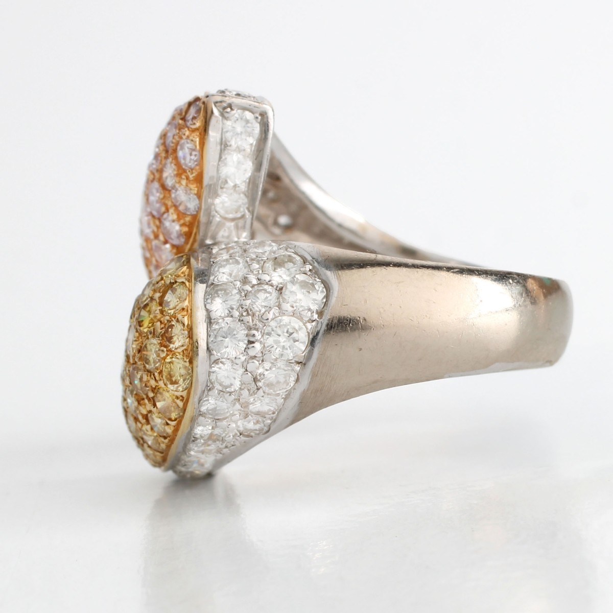 Fancy Diamond and 18K Ring