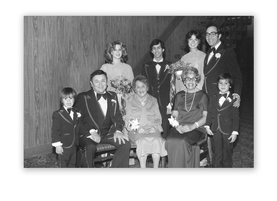 1970’s: Four generations of Kodners in an early 1970’s photograph.